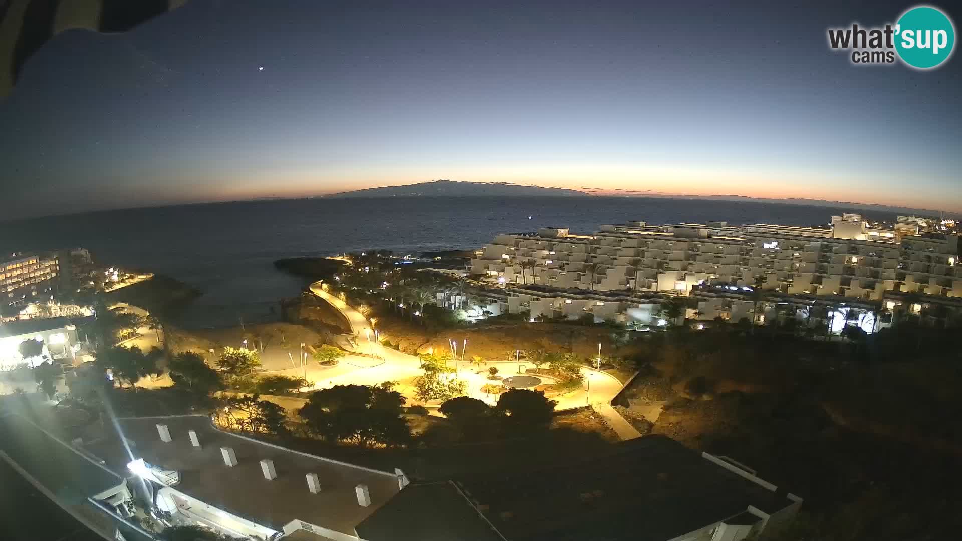 Live webcam Playa de Las Galgas – Playa Paraiso – La Gomera island – Adeje – Tenerife