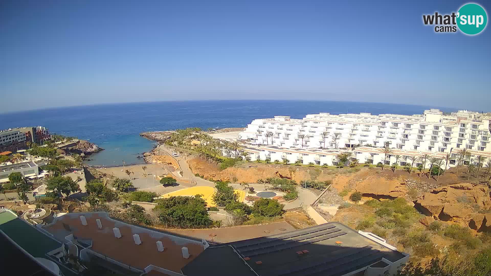 Live webcam Playa de Las Galgas – Playa Paraiso – La Gomera island – Adeje – Tenerife