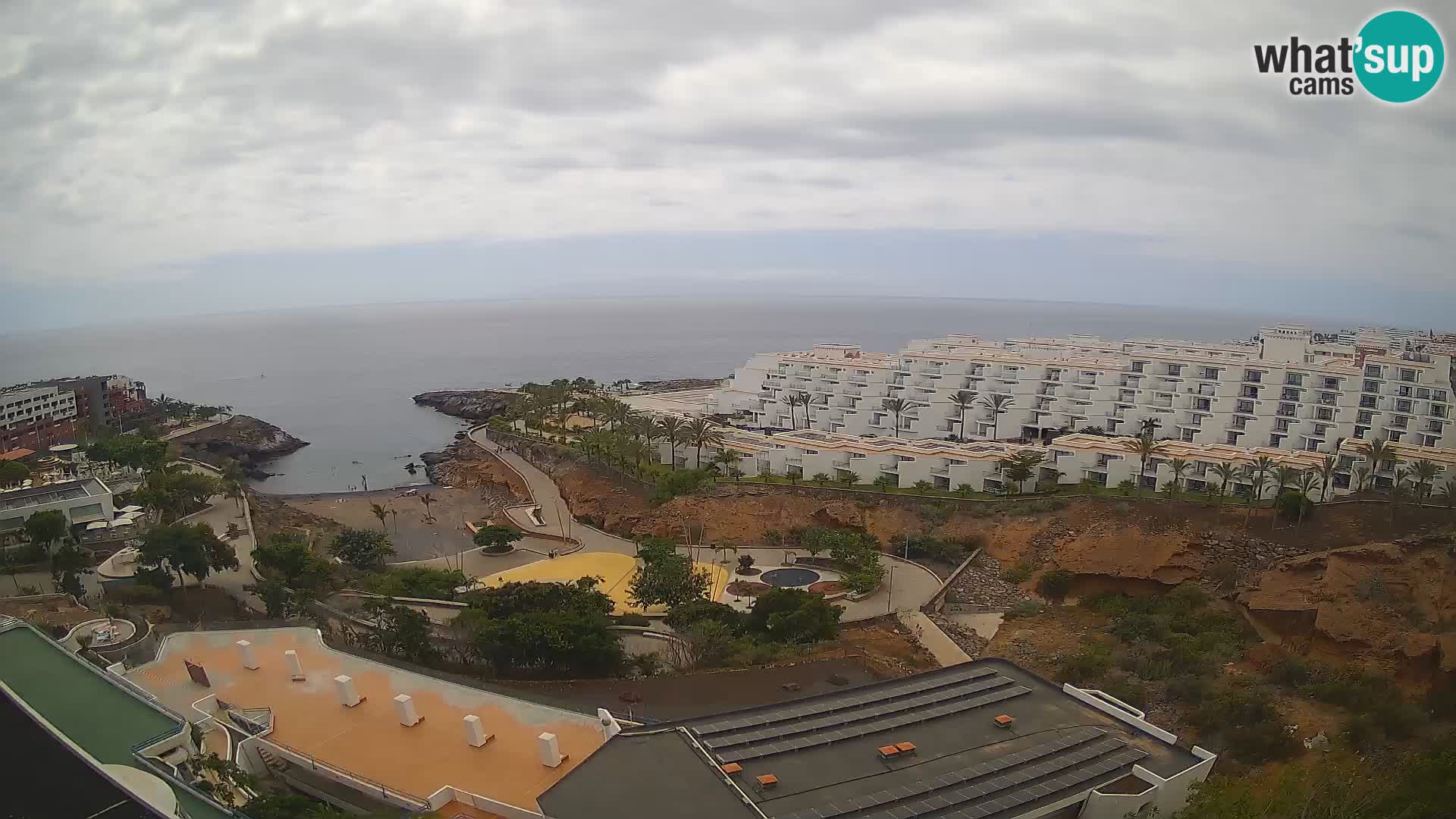 Live webcam Playa de Las Galgas – Playa Paraiso – La Gomera island – Adeje – Tenerife