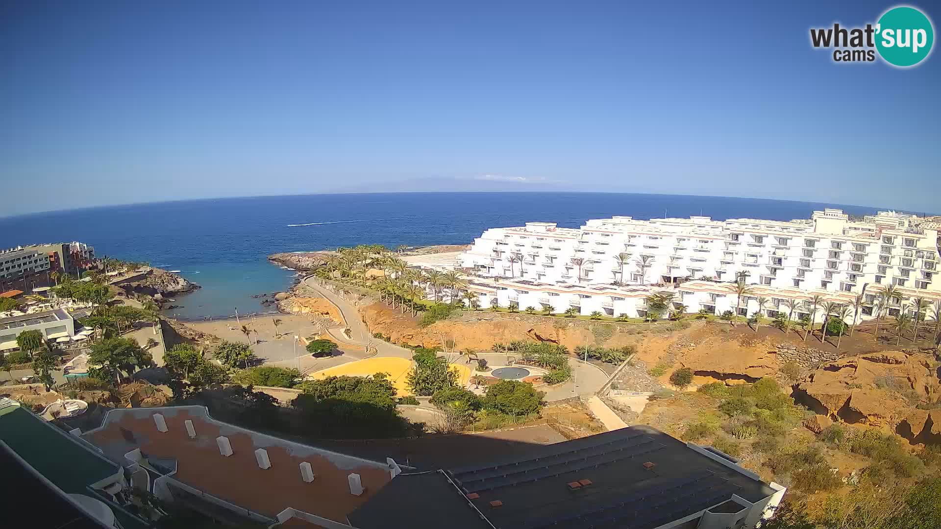 Live webcam Playa de Las Galgas – Playa Paraiso – La Gomera island – Adeje – Tenerife