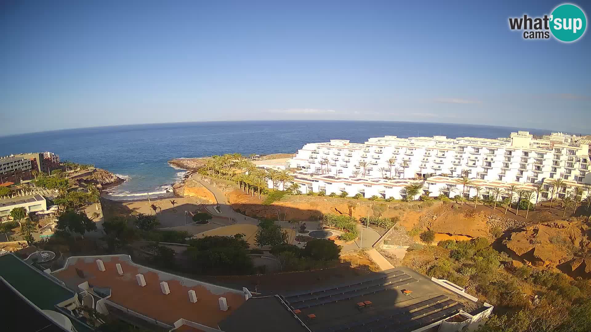Live webcam Playa de Las Galgas – Playa Paraiso – La Gomera island – Adeje – Tenerife