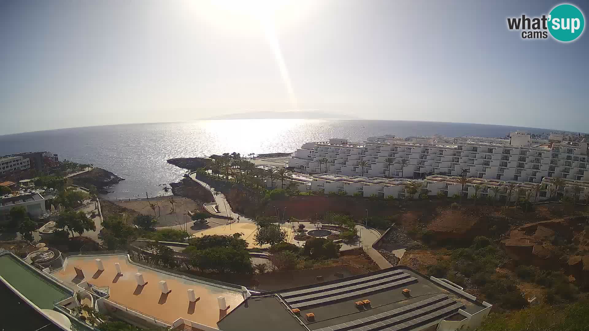 Live webcam Playa de Las Galgas – Playa Paraiso – La Gomera island – Adeje – Tenerife