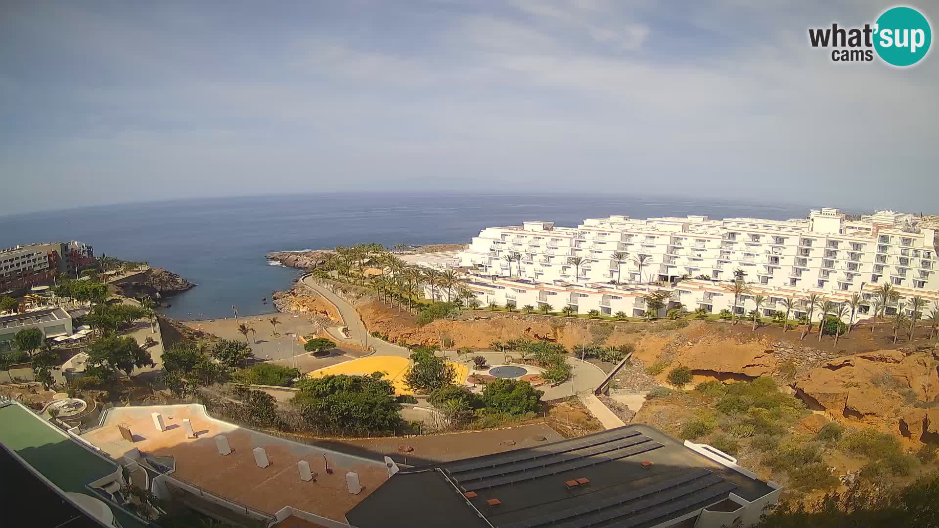 Live webcam Playa de Las Galgas – Playa Paraiso – La Gomera island – Adeje – Tenerife