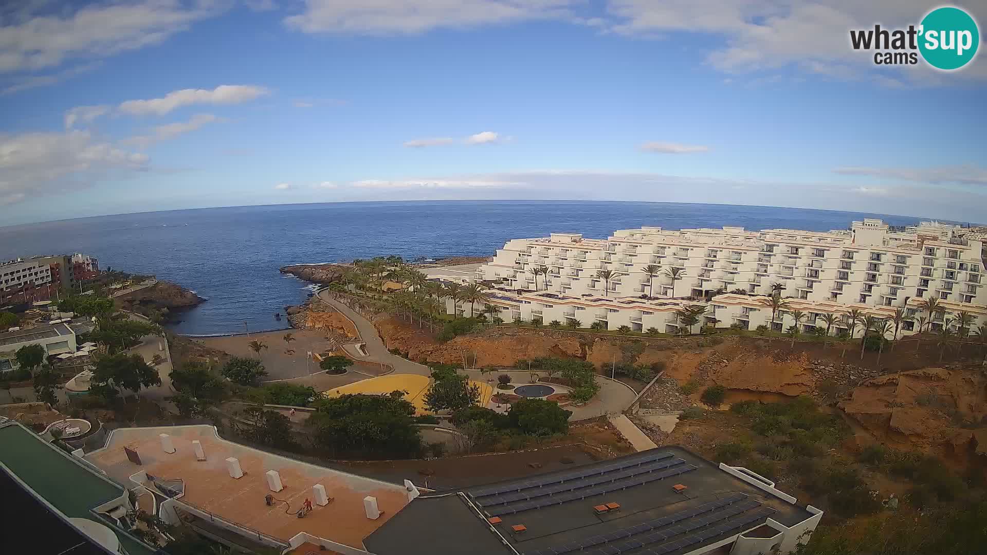 Live webcam Playa de Las Galgas – Playa Paraiso – La Gomera island – Adeje – Tenerife