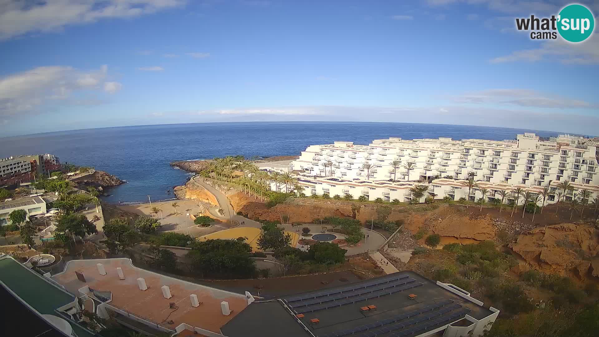 Live webcam Playa de Las Galgas – Playa Paraiso – La Gomera island – Adeje – Tenerife