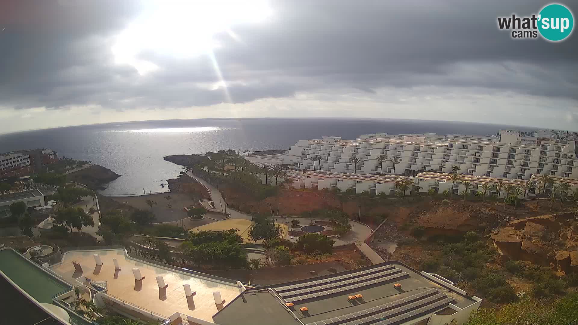 Live webcam Playa de Las Galgas – Playa Paraiso – La Gomera island – Adeje – Tenerife