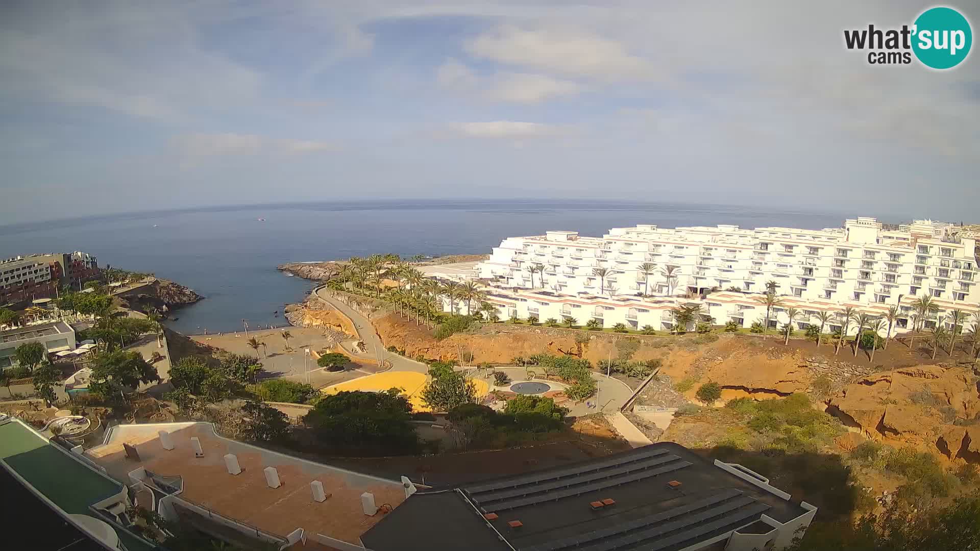 Live webcam Playa de Las Galgas – Playa Paraiso – La Gomera island – Adeje – Tenerife