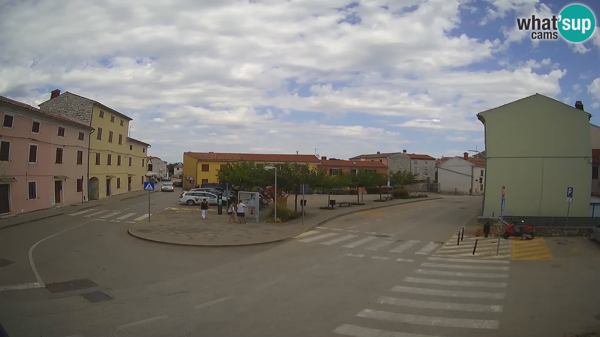 Bale, webcam de la place La Musa – Istrie – Croatie