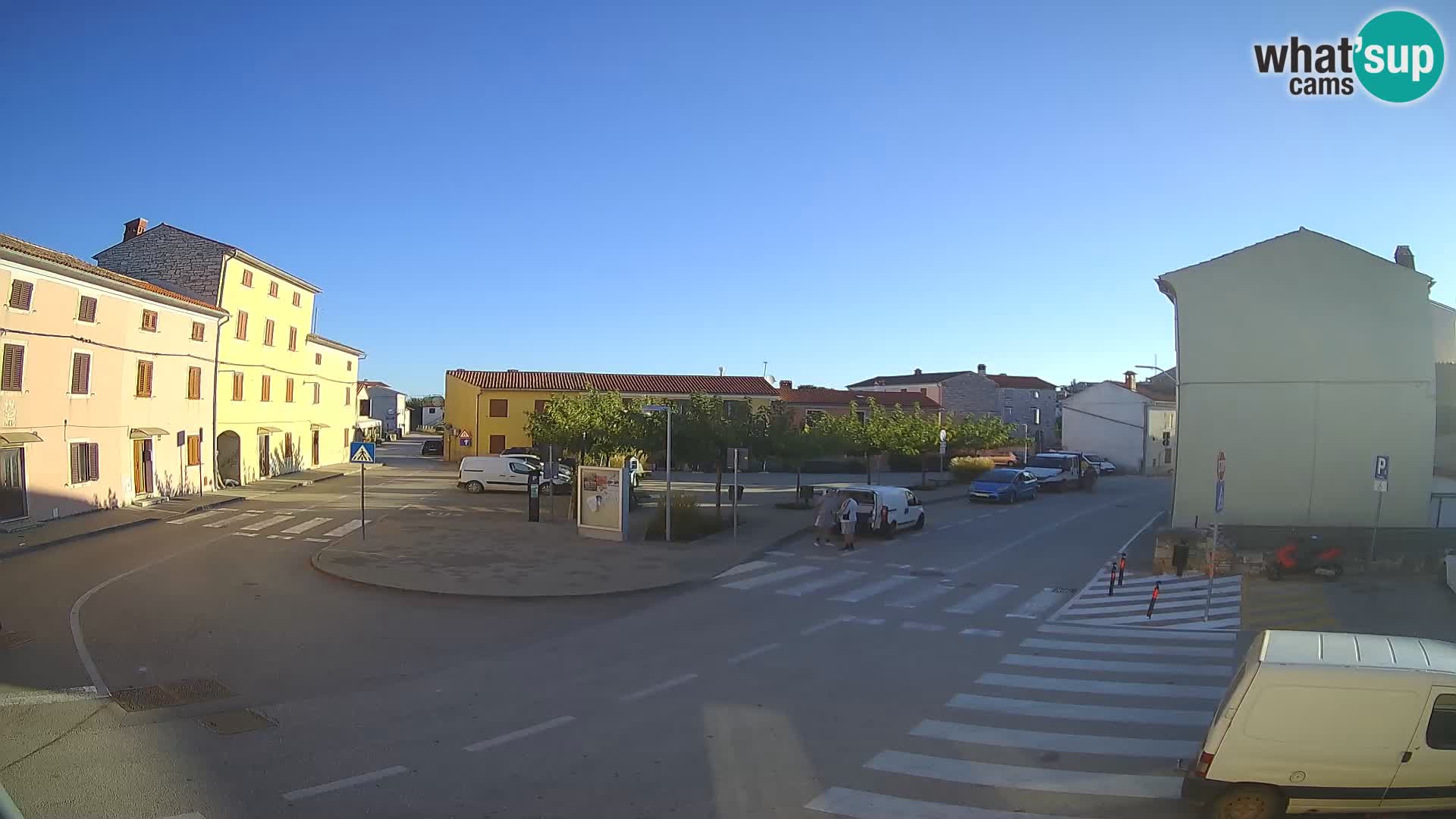 Bale, webcam de la place La Musa – Istrie – Croatie