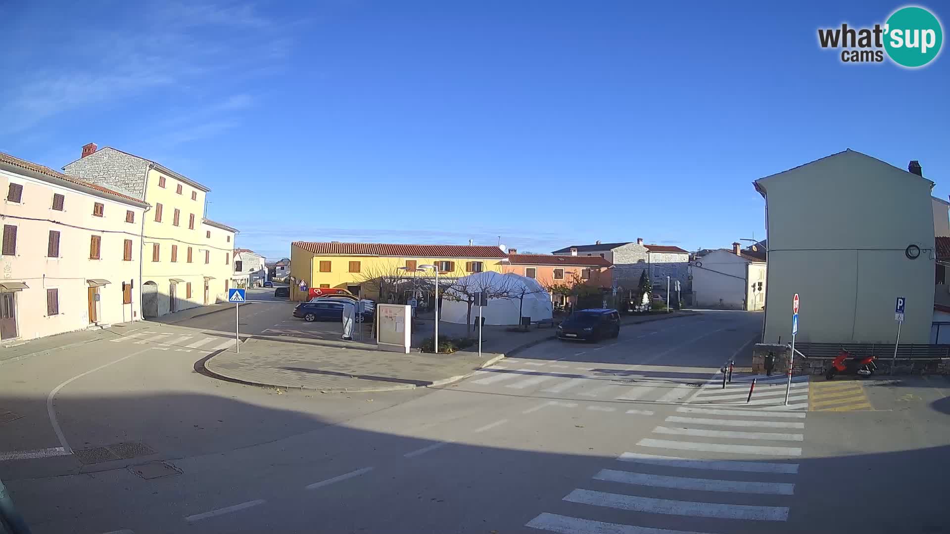 Bale, webcam de la place La Musa – Istrie – Croatie