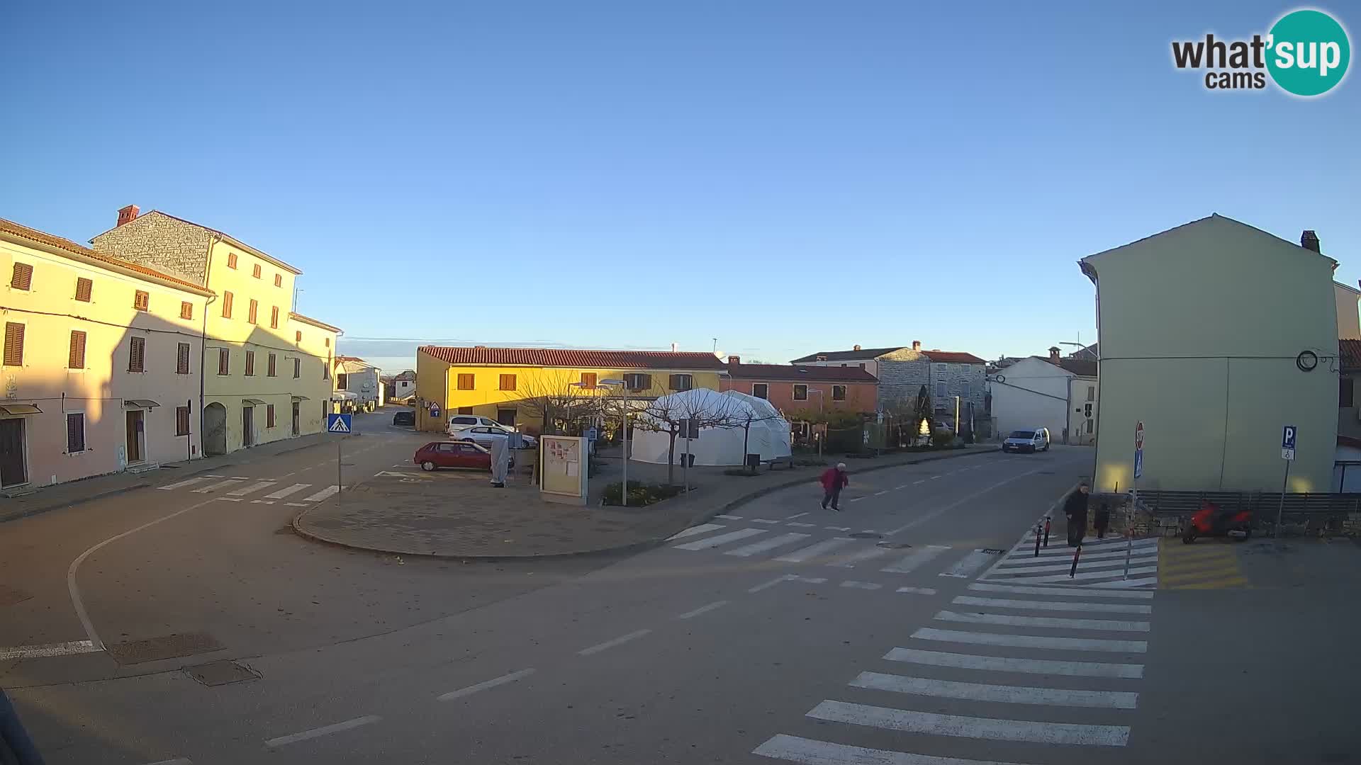 Bale, webcam de la place La Musa – Istrie – Croatie