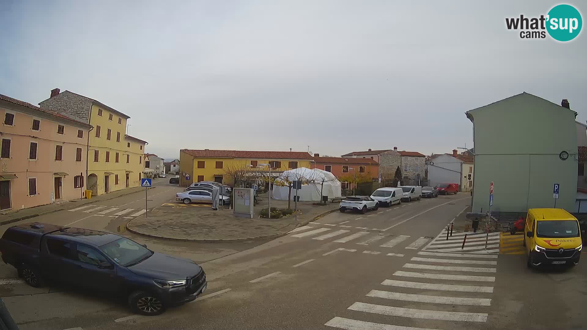 Bale, webcam de la place La Musa – Istrie – Croatie