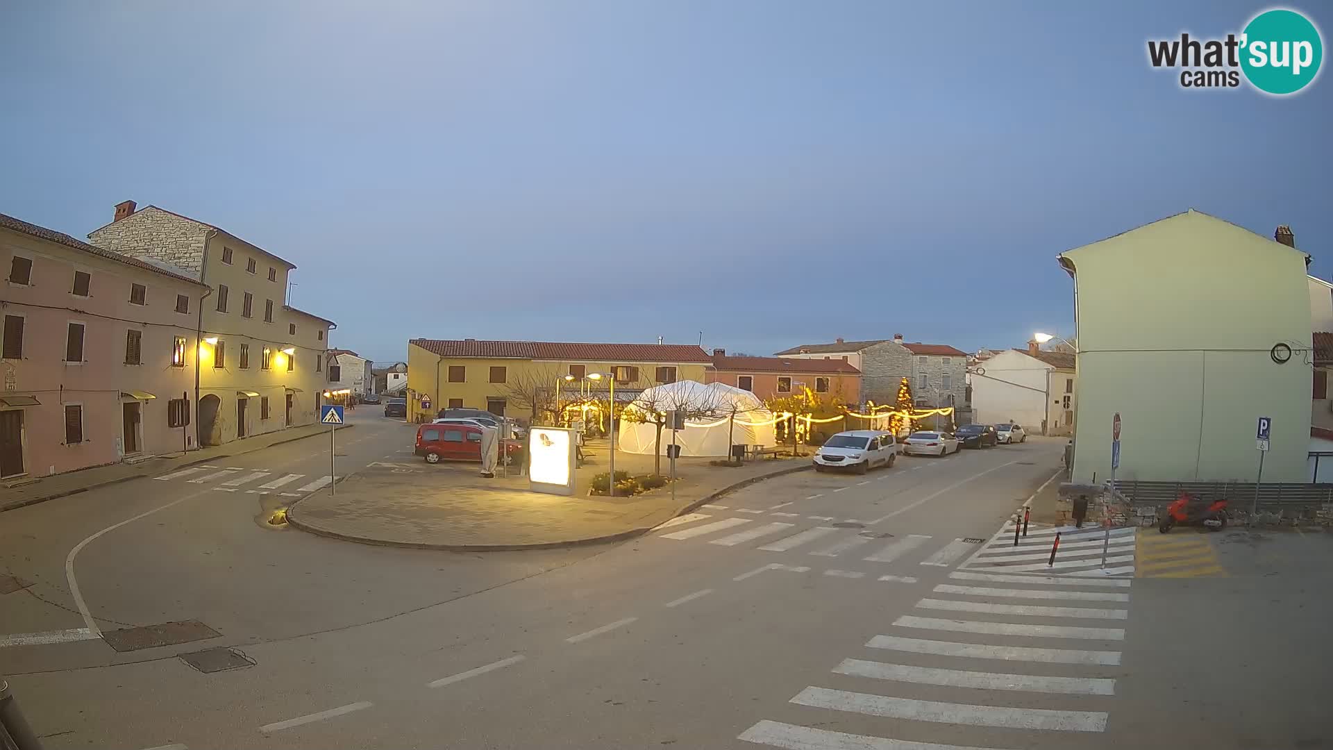 Bale, webcam de la place La Musa – Istrie – Croatie