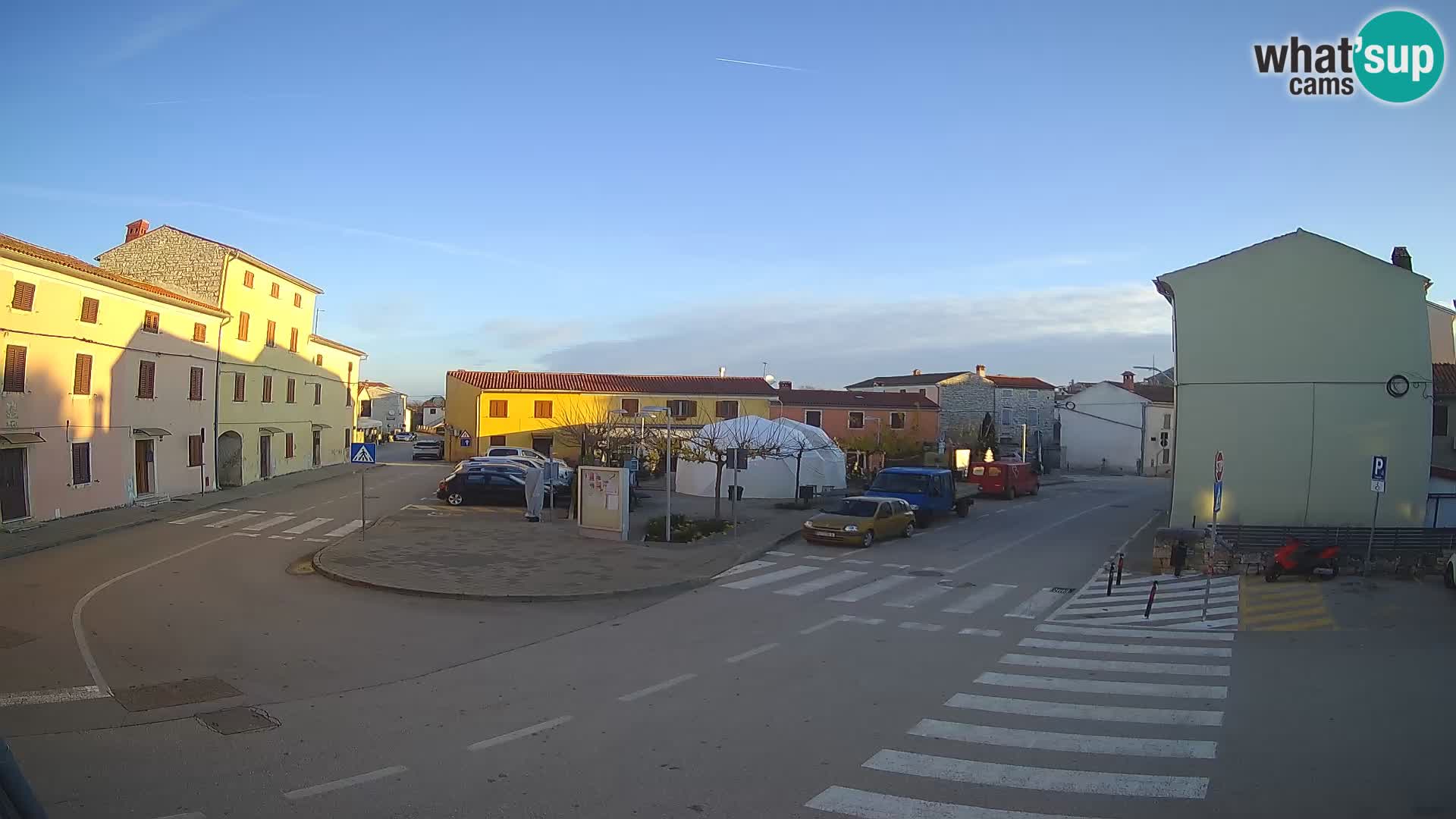 Bale, webcam de la place La Musa – Istrie – Croatie