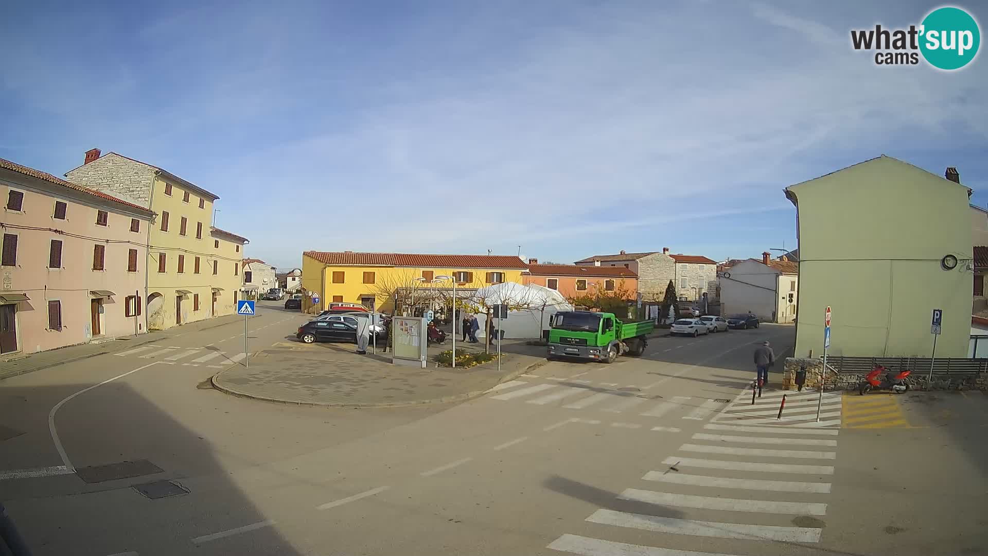 Bale, webcam de la place La Musa – Istrie – Croatie