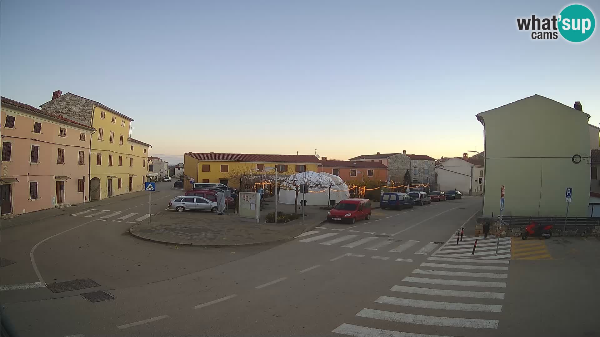 Bale, webcam de la place La Musa – Istrie – Croatie