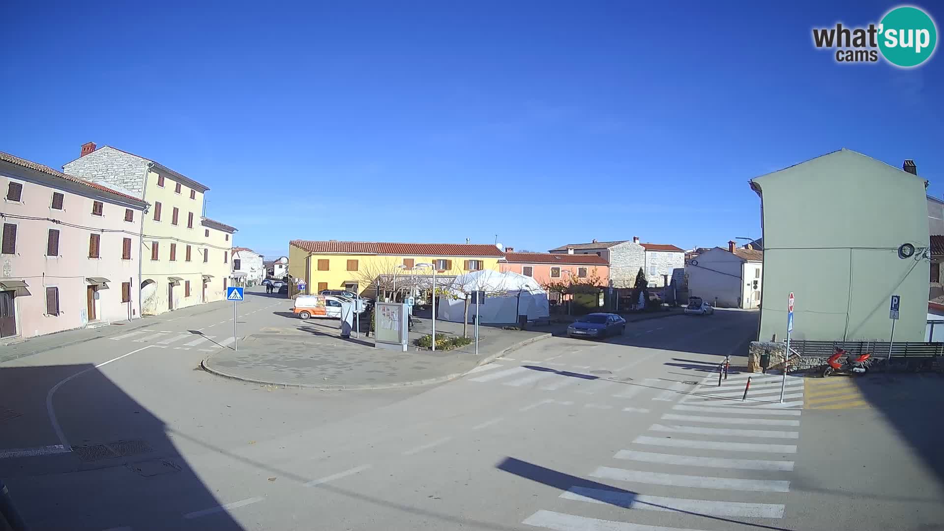 Bale, webcam de la place La Musa – Istrie – Croatie