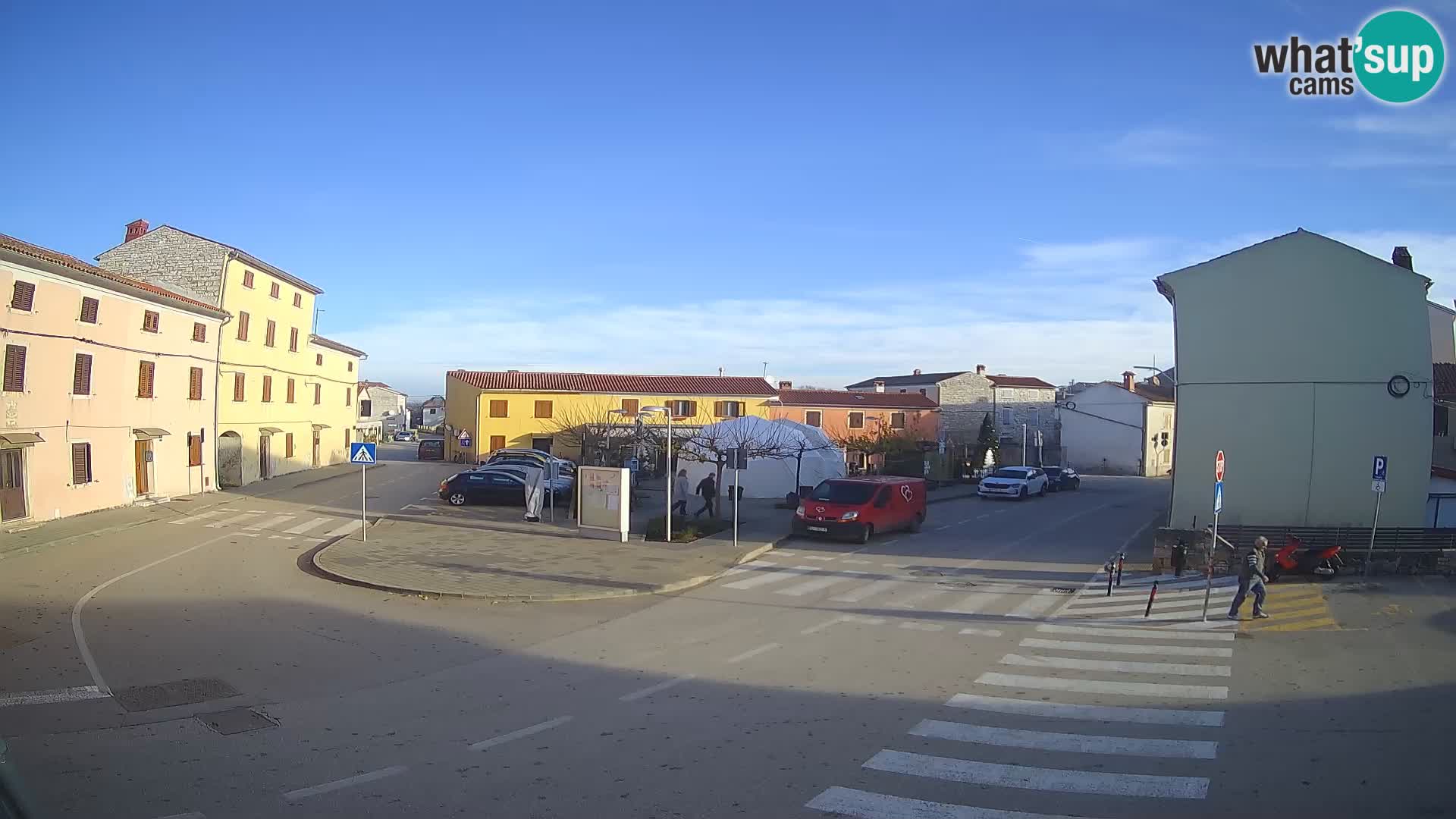 Bale, webcam de la place La Musa – Istrie – Croatie