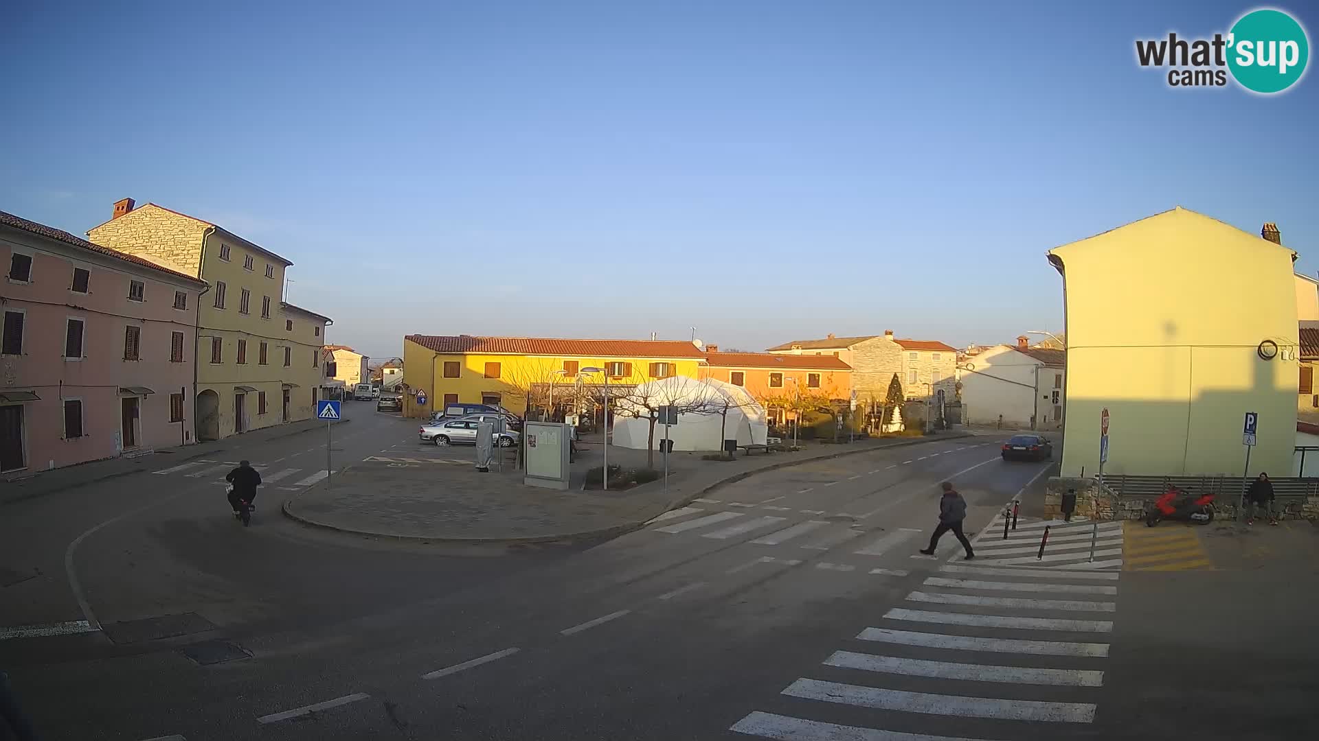 Bale, webcam de la place La Musa – Istrie – Croatie