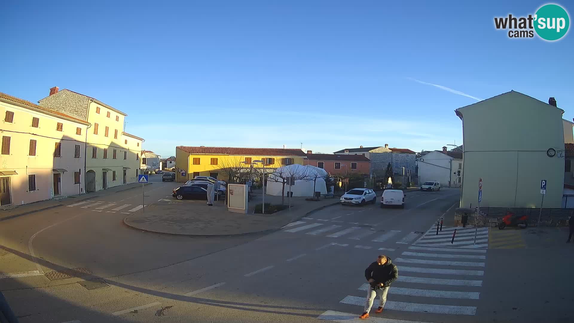 Bale, webcam de la place La Musa – Istrie – Croatie