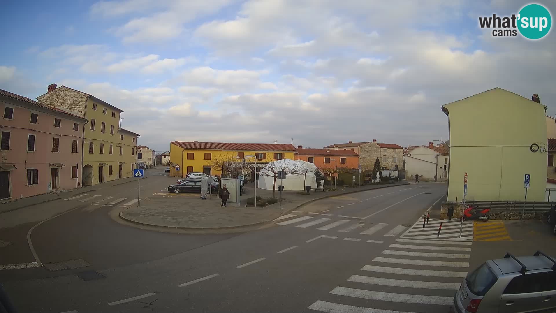 Bale, webcam de la place La Musa – Istrie – Croatie