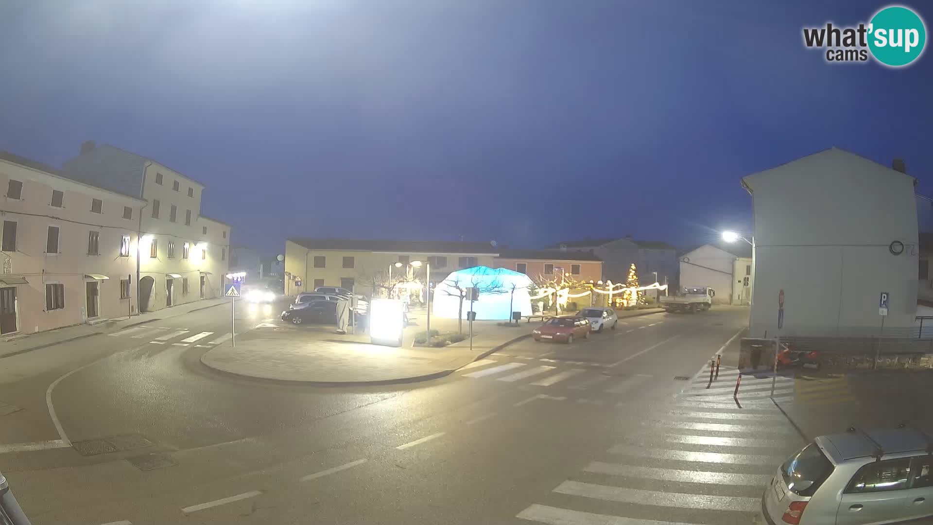 Bale, webcam de la place La Musa – Istrie – Croatie