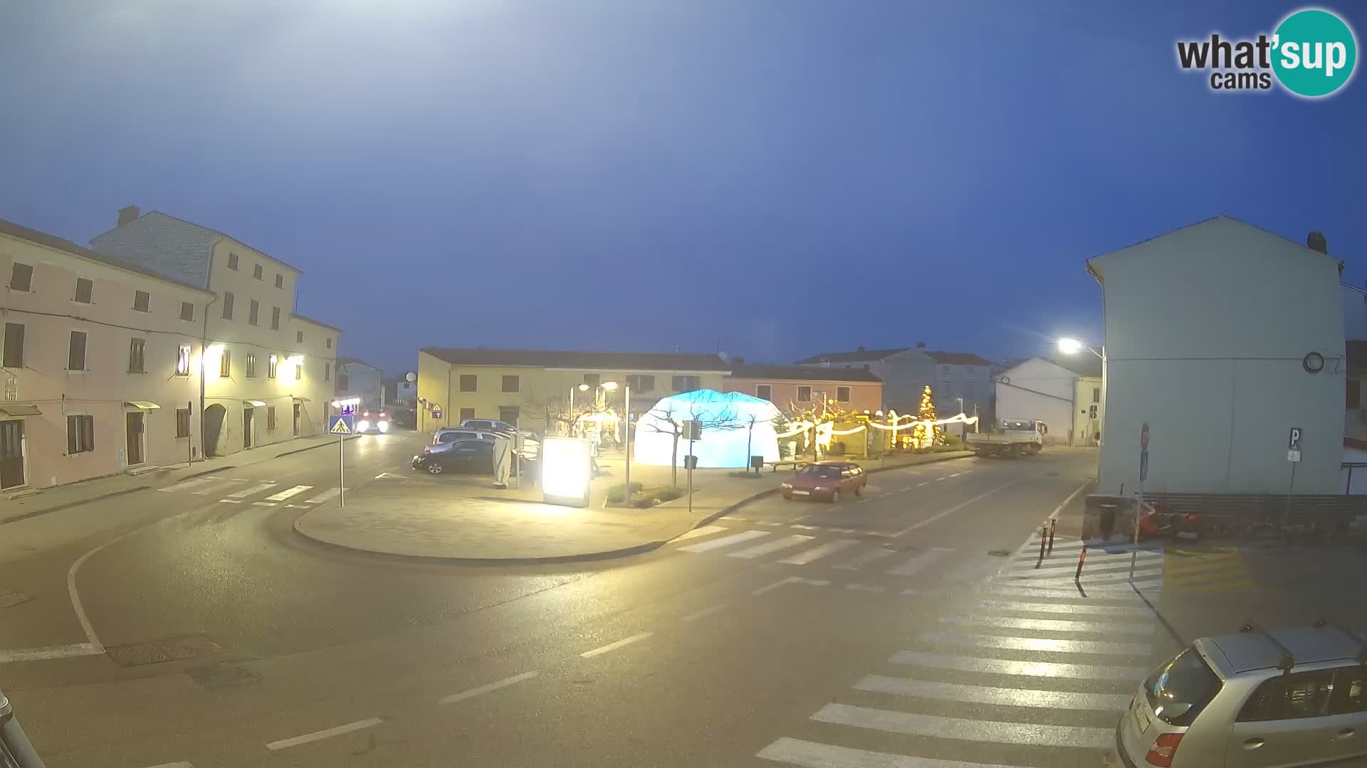 Bale, webcam de la place La Musa – Istrie – Croatie