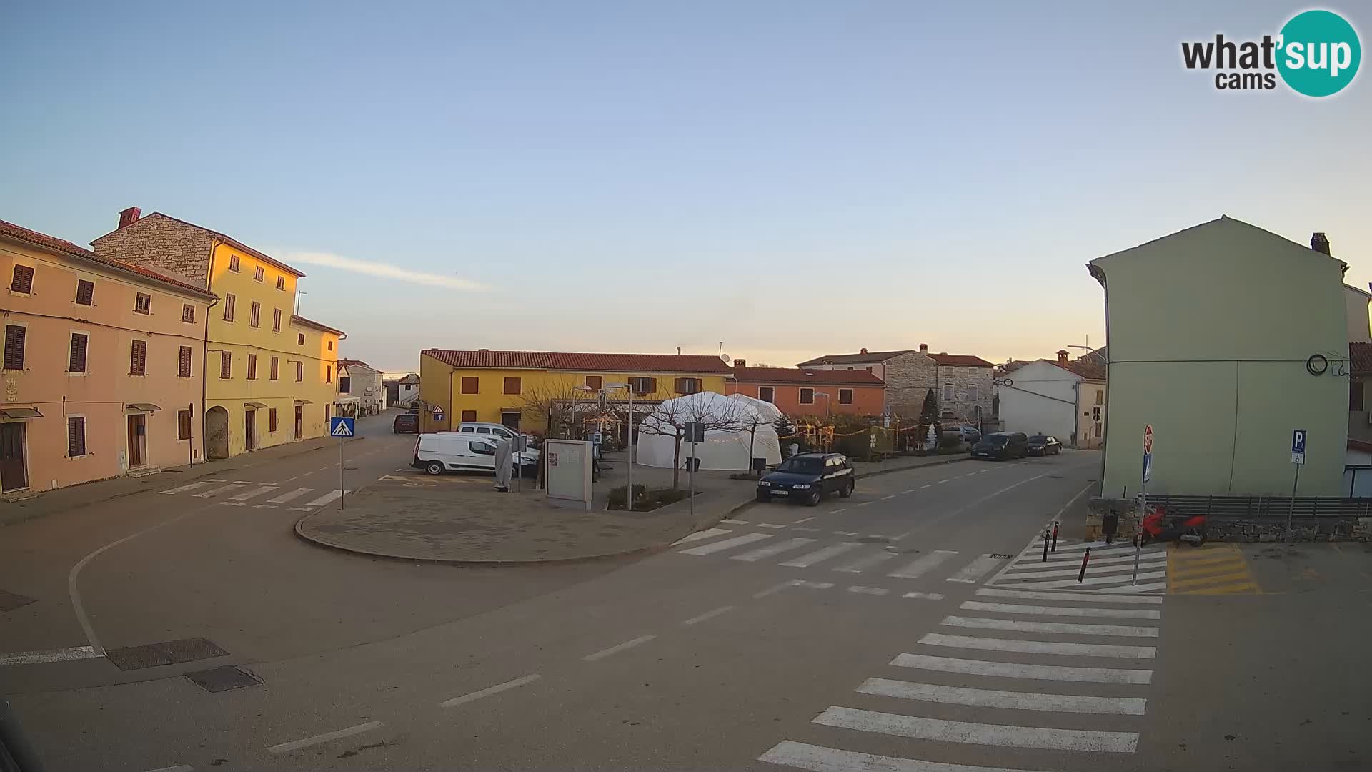 Bale, webcam de la place La Musa – Istrie – Croatie