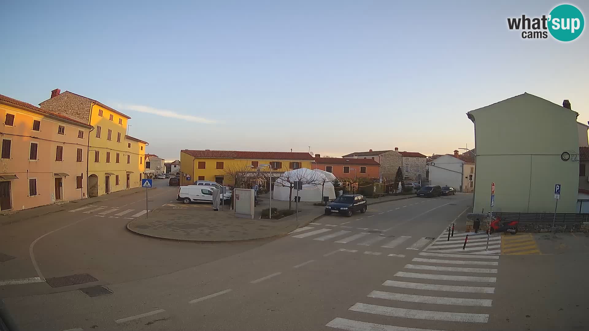 Bale, webcam de la place La Musa – Istrie – Croatie