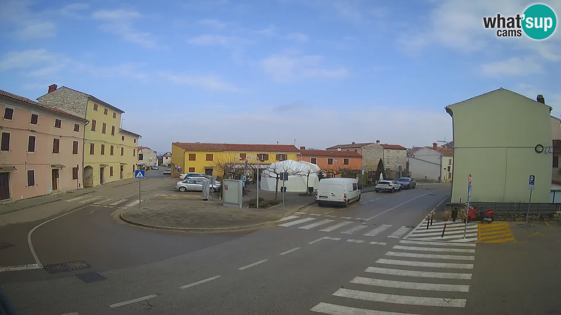 Bale, webcam de la place La Musa – Istrie – Croatie