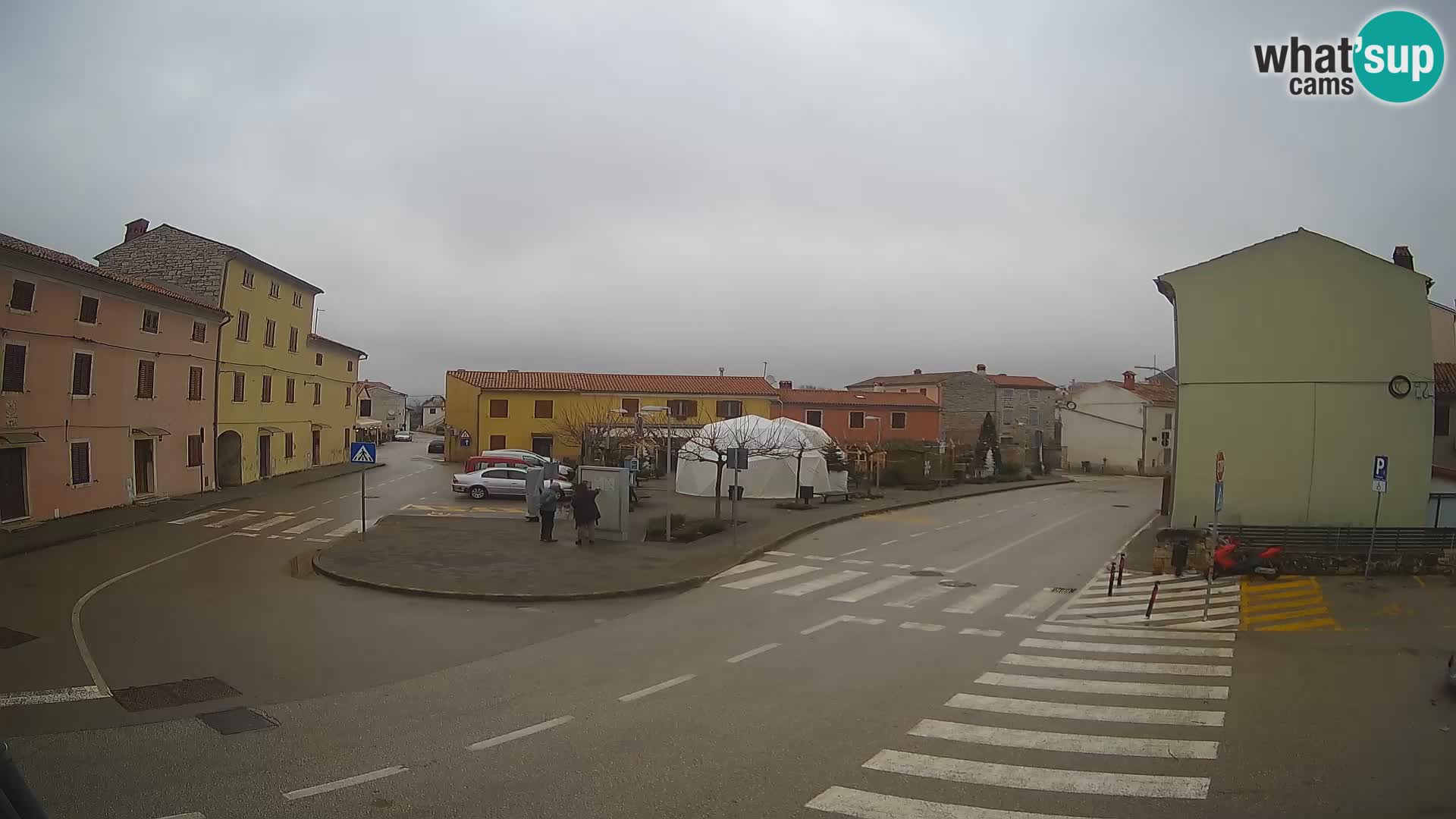 Bale, webcam de la place La Musa – Istrie – Croatie