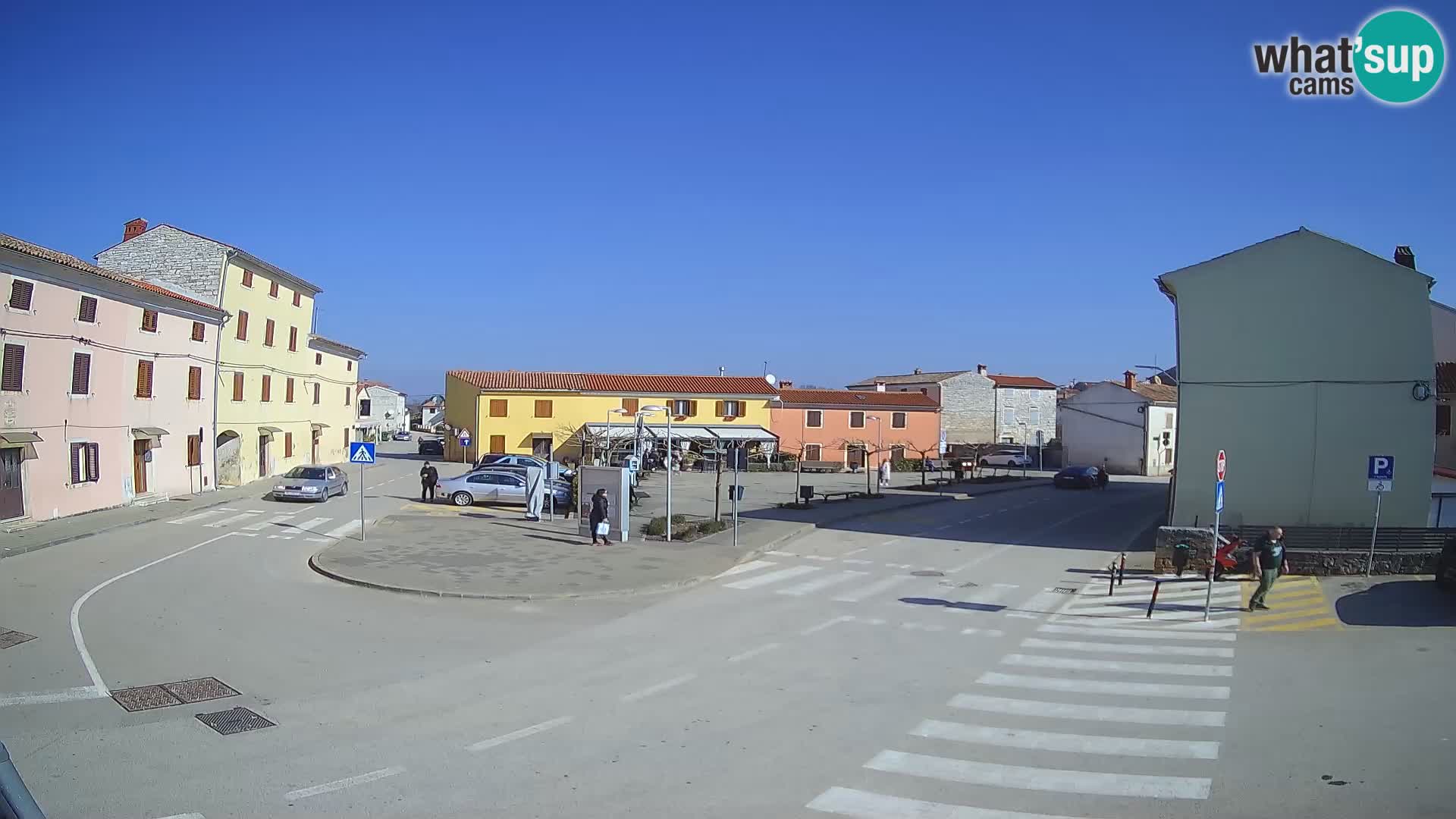 Bale, webcam de la place La Musa – Istrie – Croatie