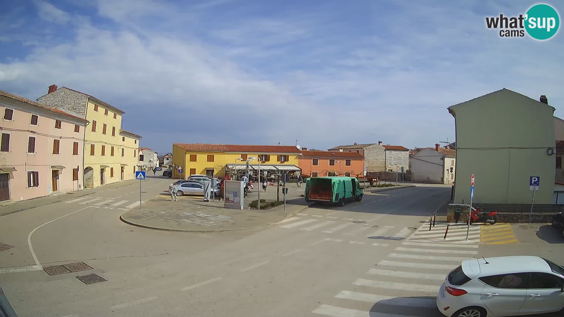 Bale, webcam de la place La Musa – Istrie – Croatie