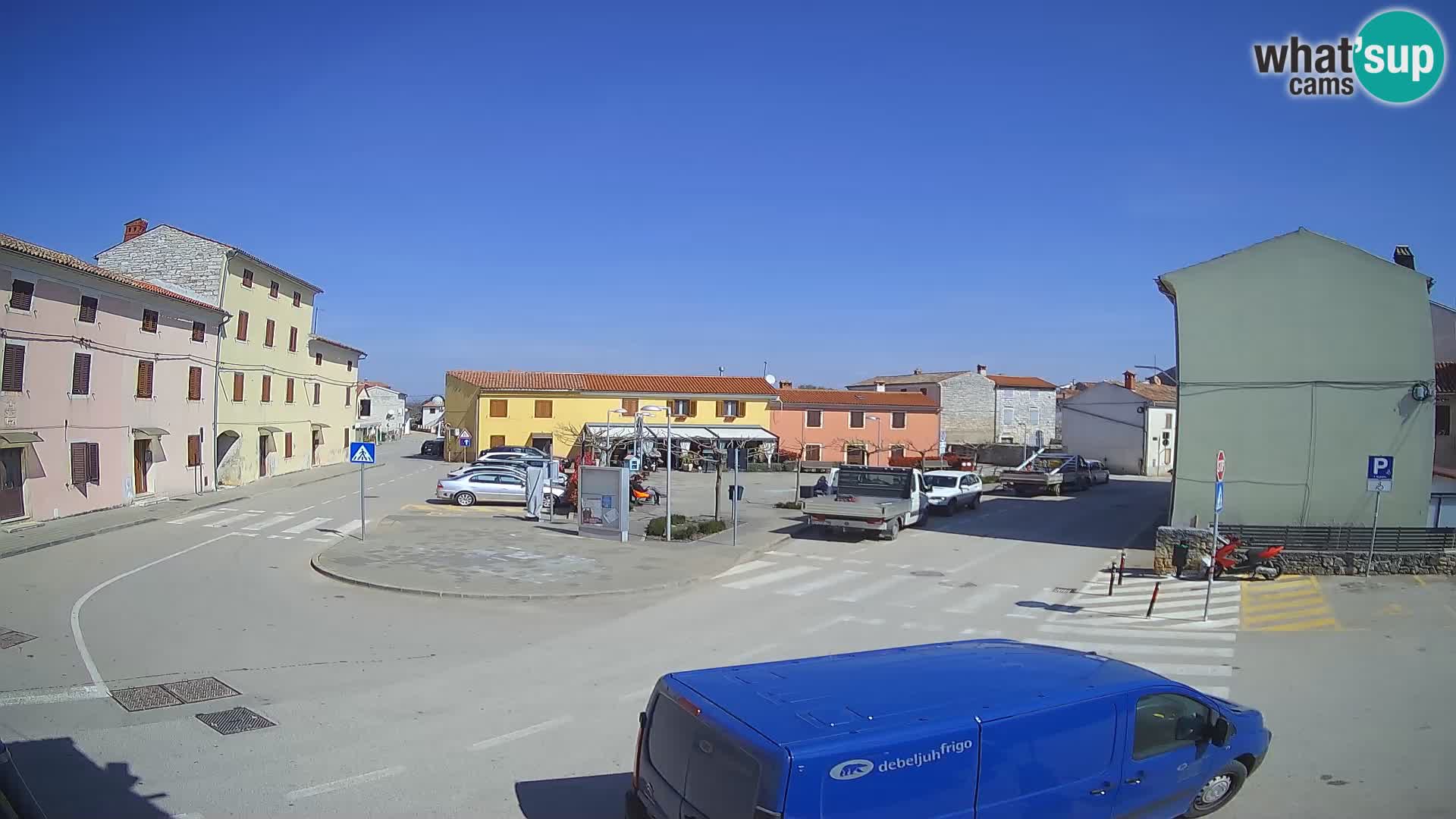Bale, webcam de la place La Musa – Istrie – Croatie