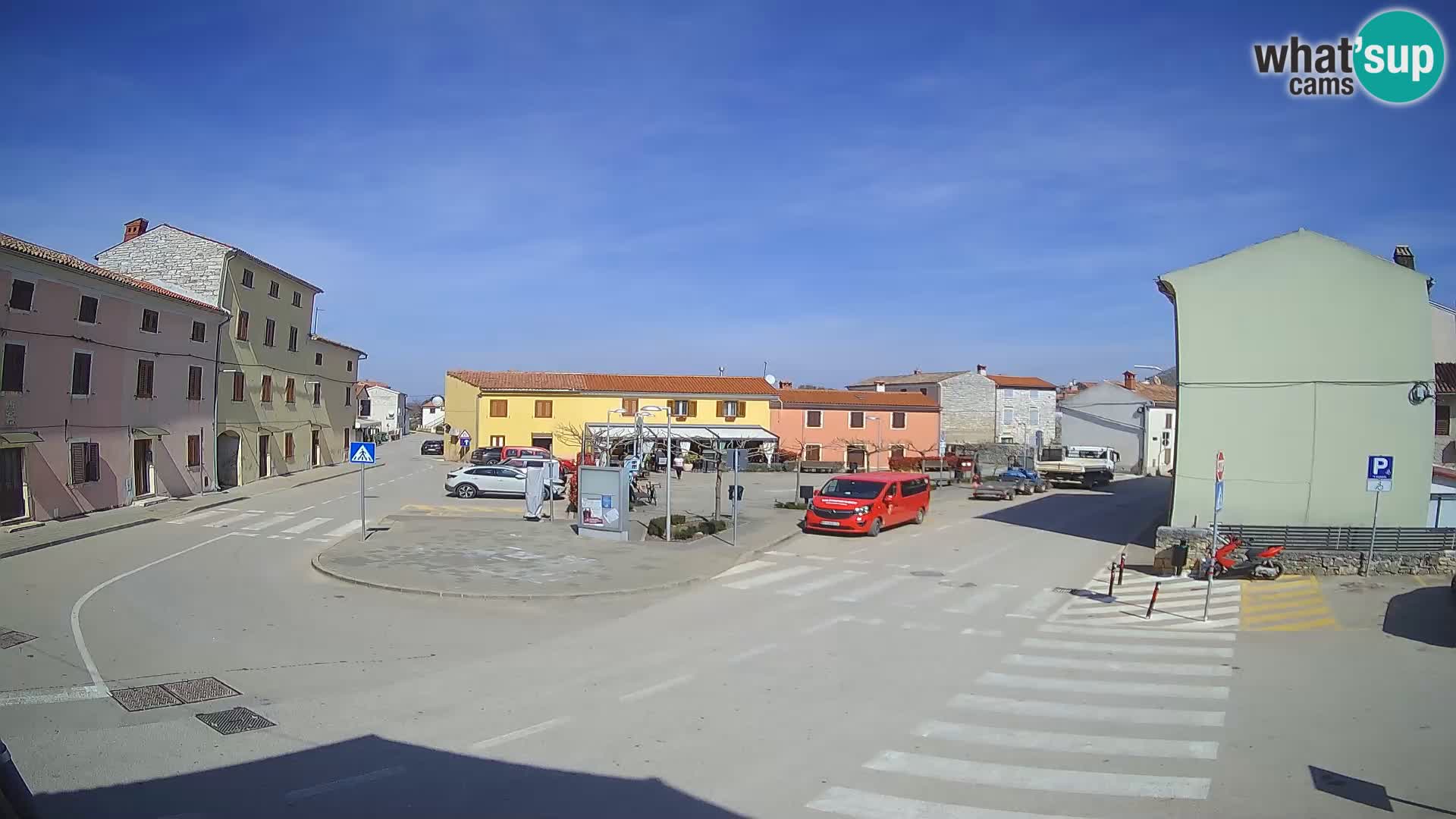 Bale, webcam de la place La Musa – Istrie – Croatie