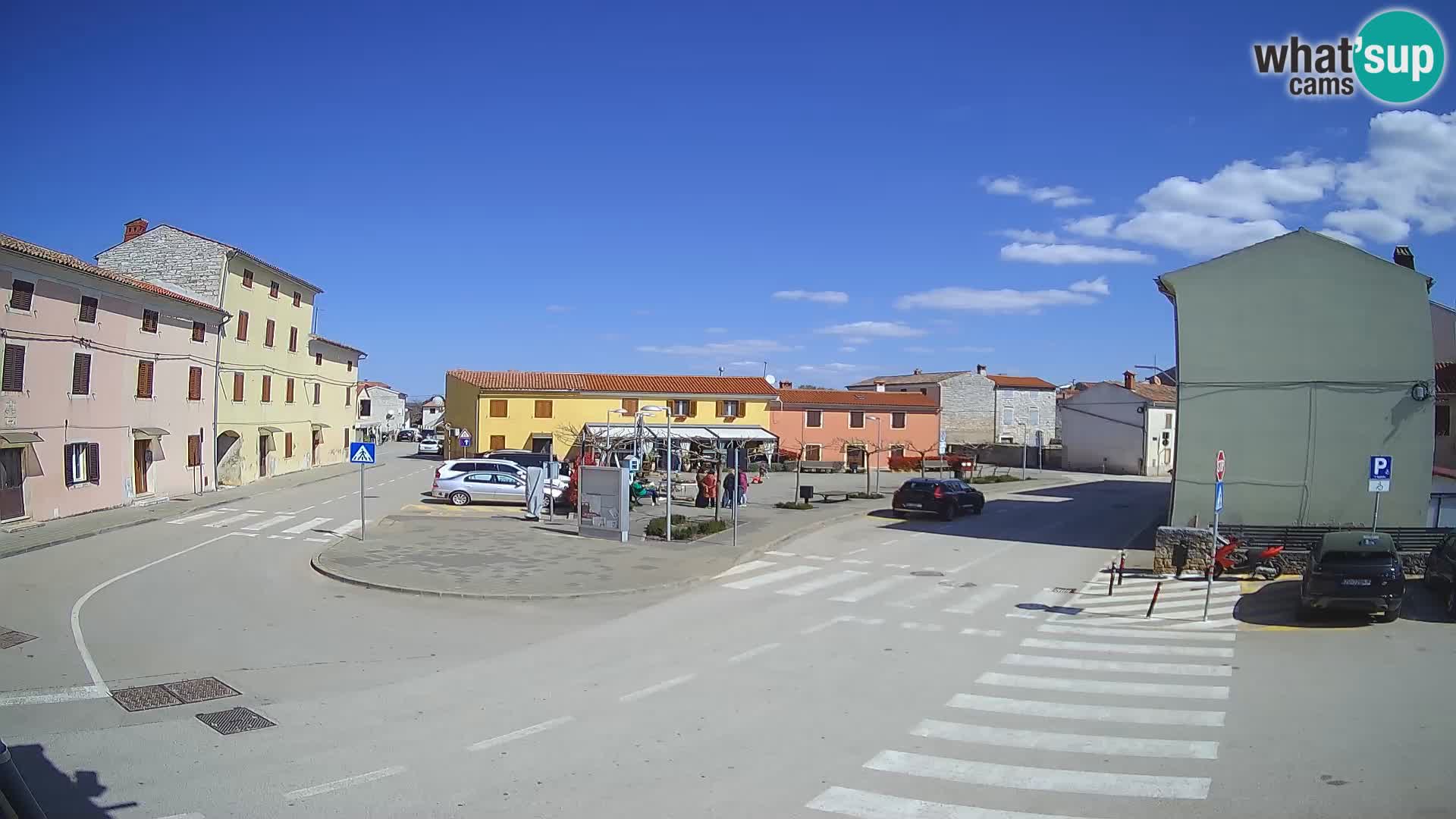 Bale, webcam de la place La Musa – Istrie – Croatie