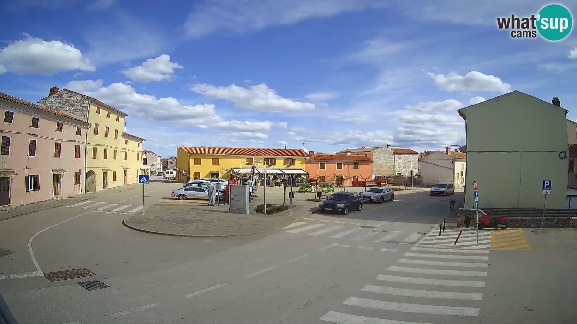 Bale, webcam de la place La Musa – Istrie – Croatie