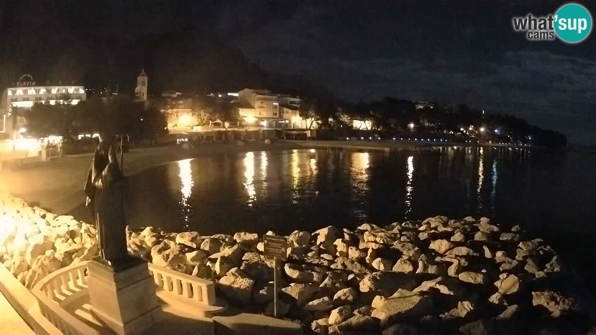 Web kamera Baška Voda – Sv. Nikola i plaža