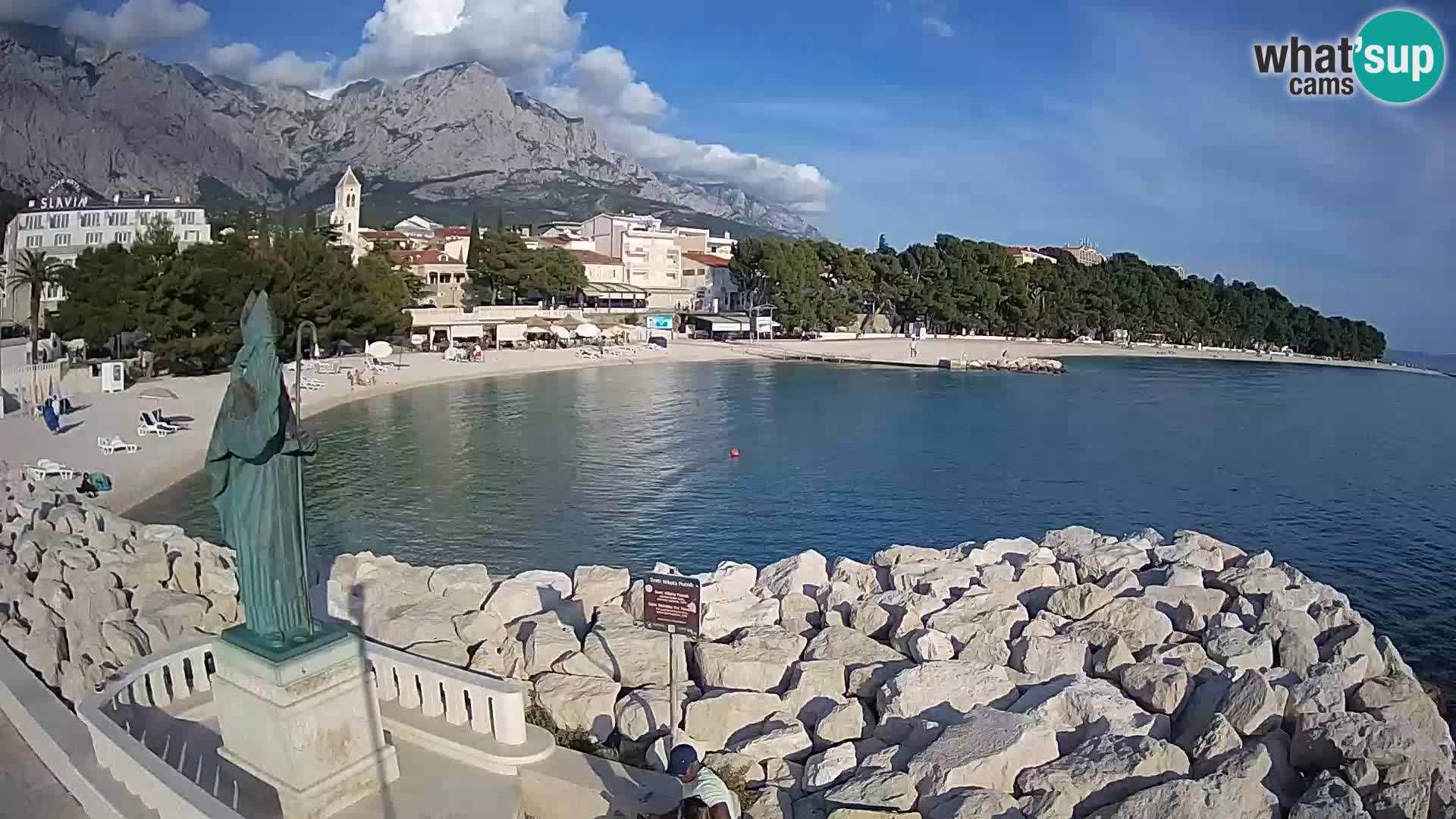 Webcam Baška Voda – Saint-Nikola et plage