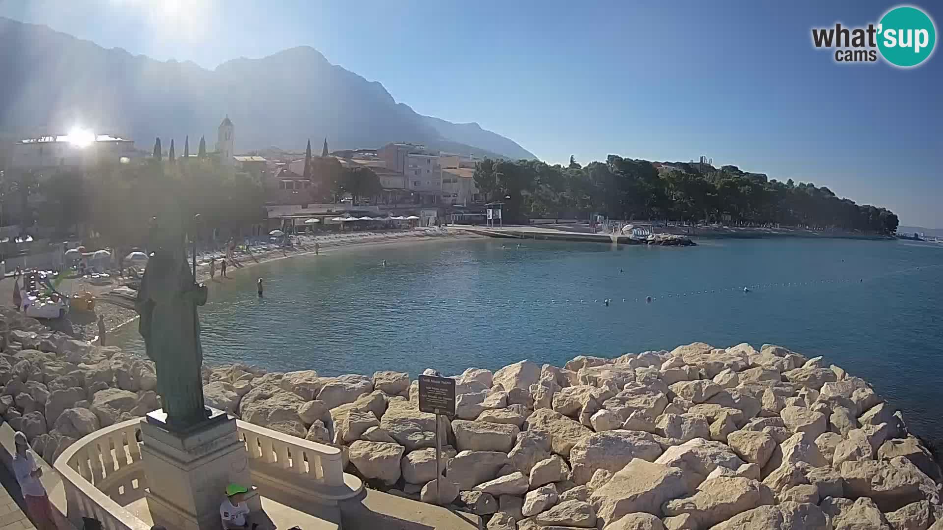 Webcam Baška Voda – Saint-Nikola et plage