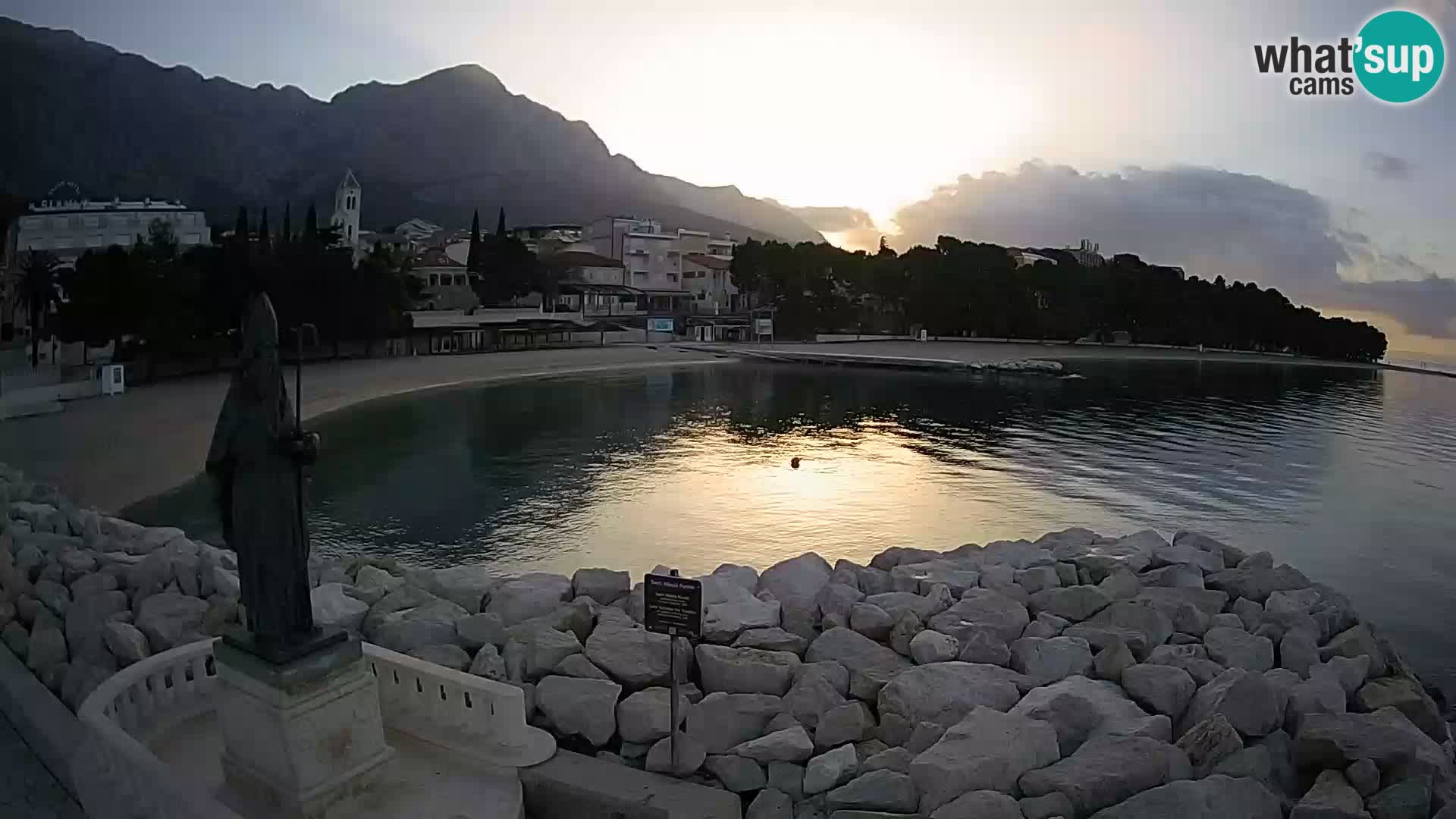 Webcam Spalato - Spiaggia Kašjuni - Spiagge Spalato - live cam Dalmazia