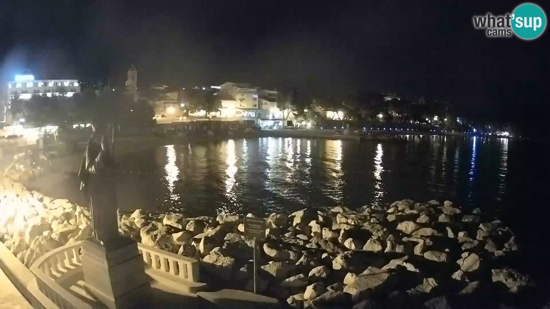 Webcam Baška Voda – Saint-Nikola et plage