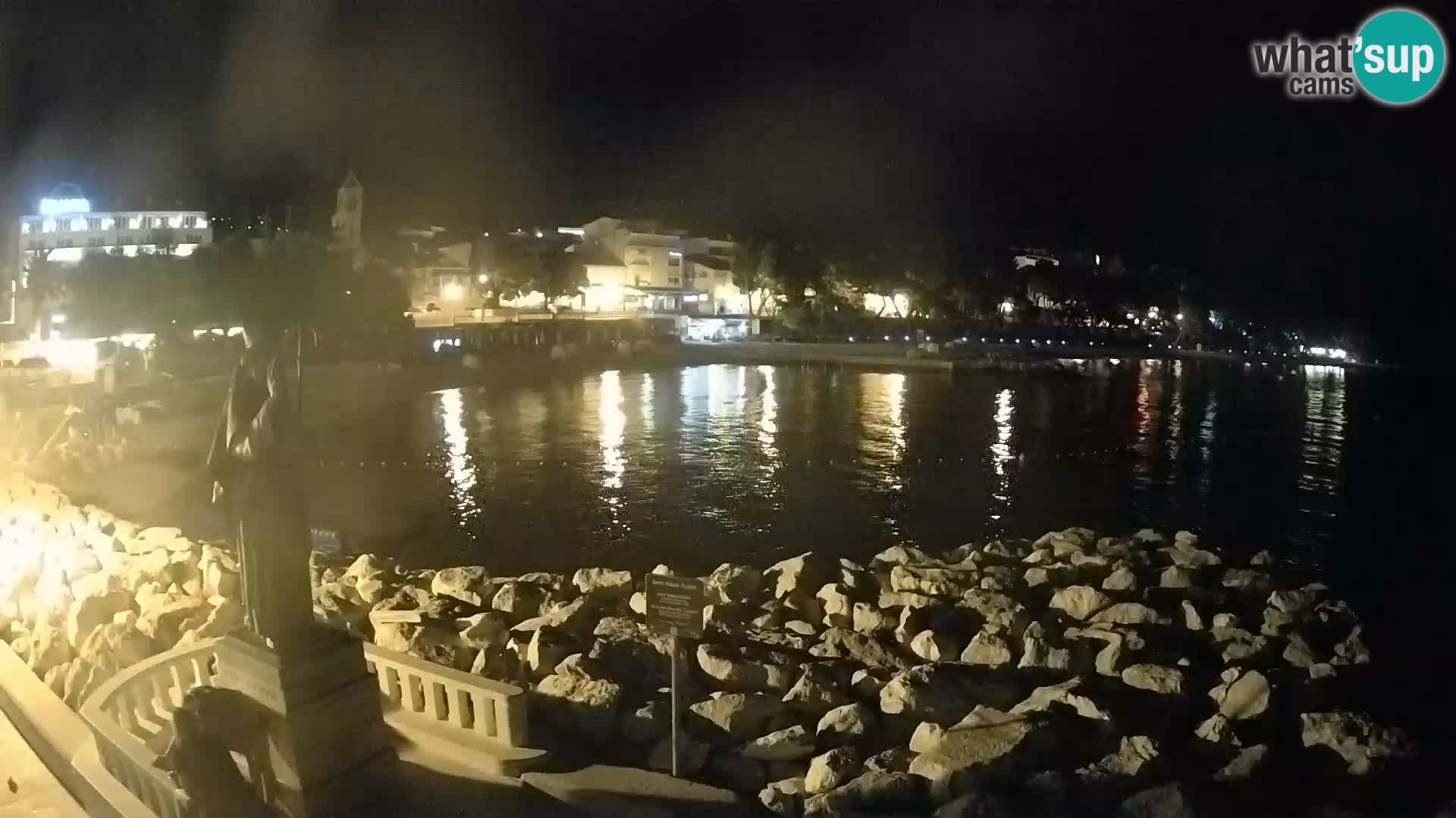 Webcam live Baška Voda – St. Nikola und Strand