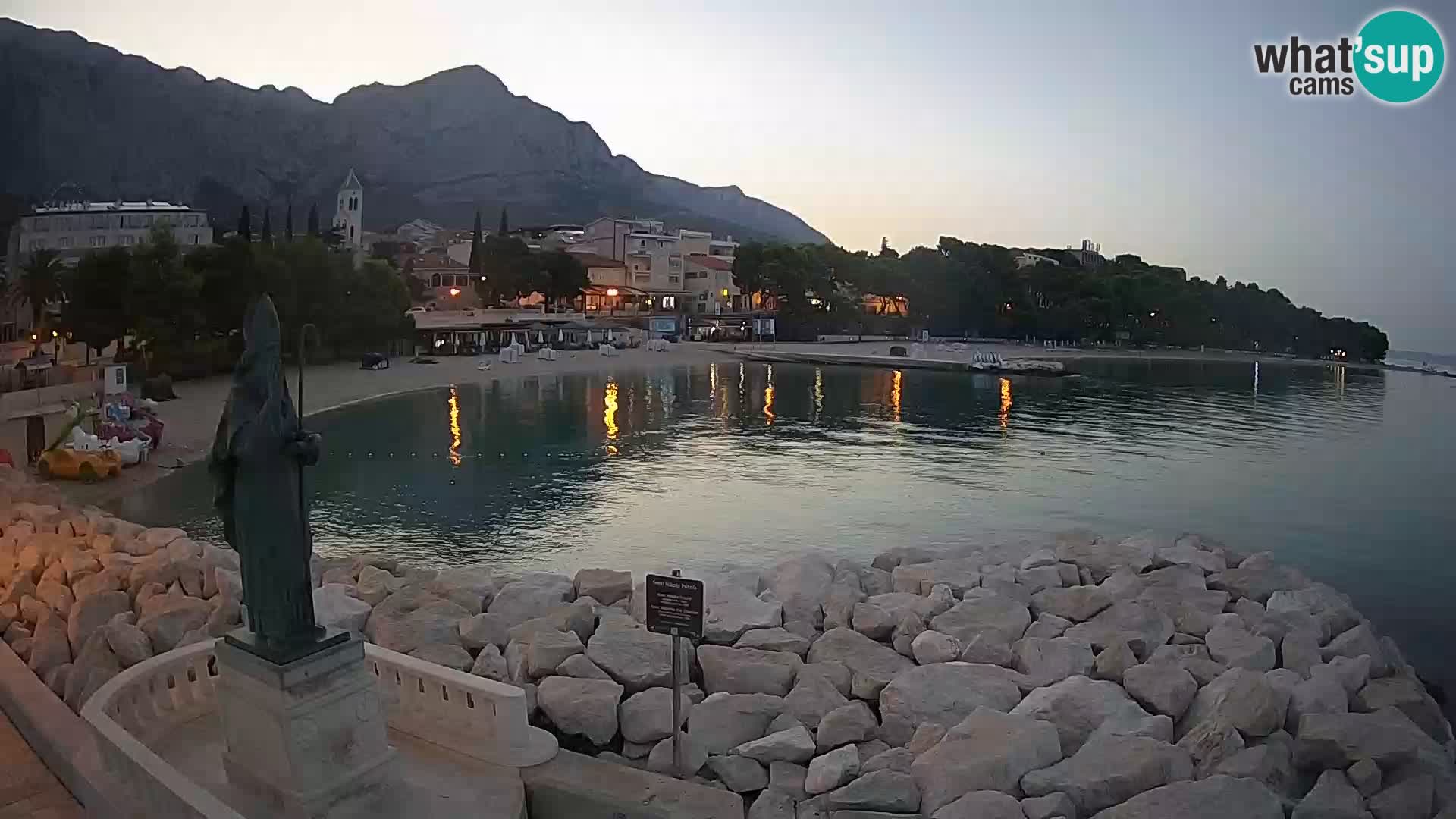 Webcam Baška Voda – Saint-Nikola et plage