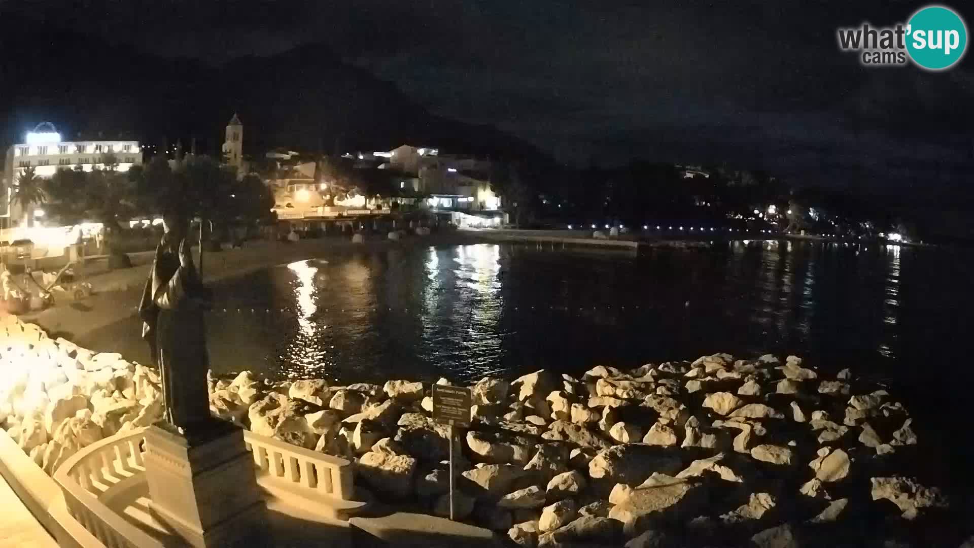 Webcam live Baška Voda – St. Nikola und Strand