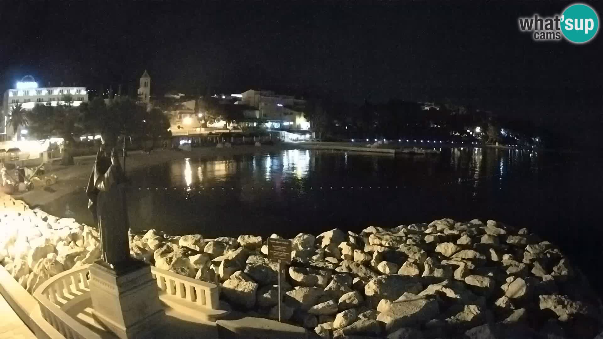 Webcam live Baška Voda – St. Nikola und Strand