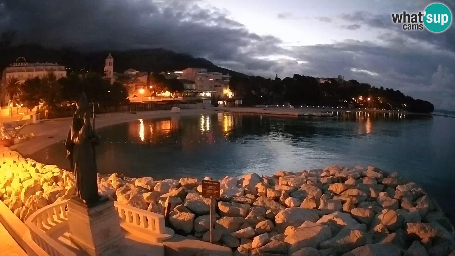 Webcam Baška Voda – Saint-Nikola et plage