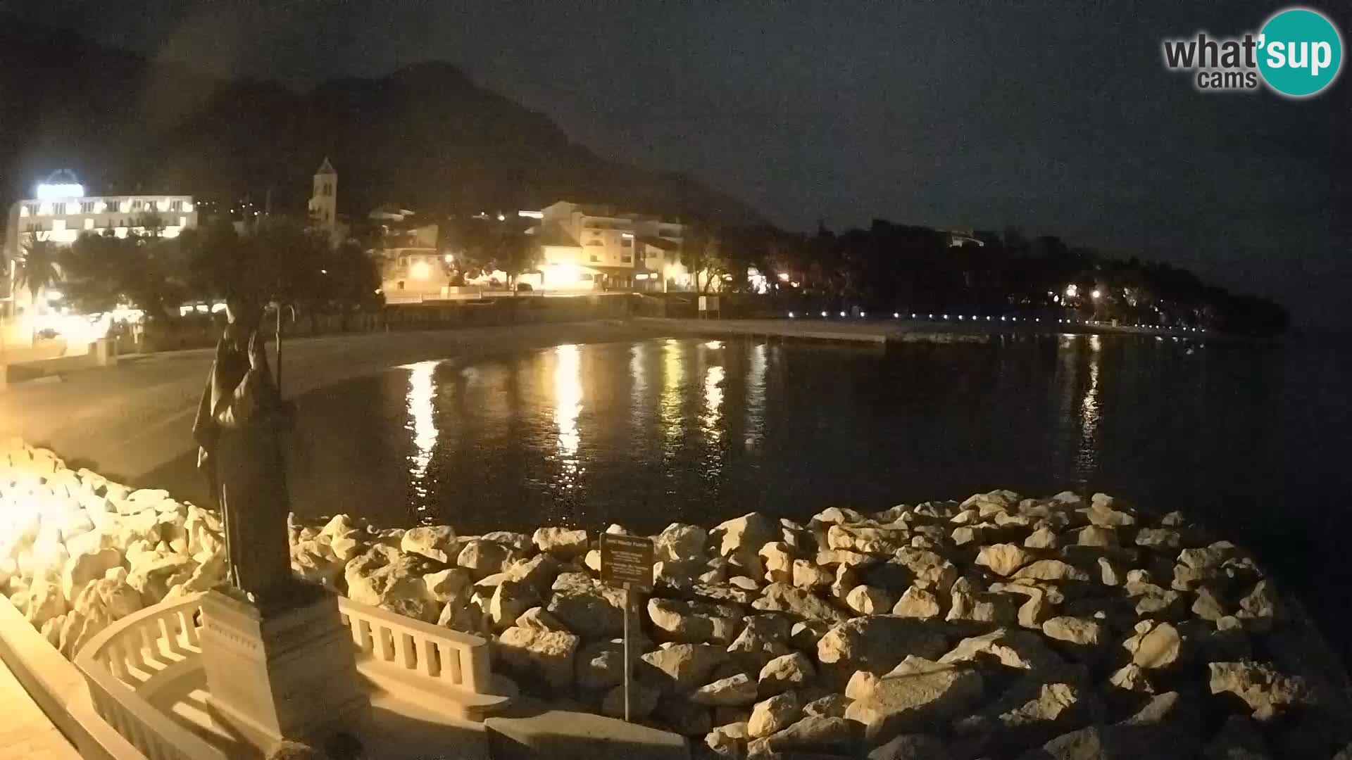 Webcam live Baška Voda – St. Nikola und Strand