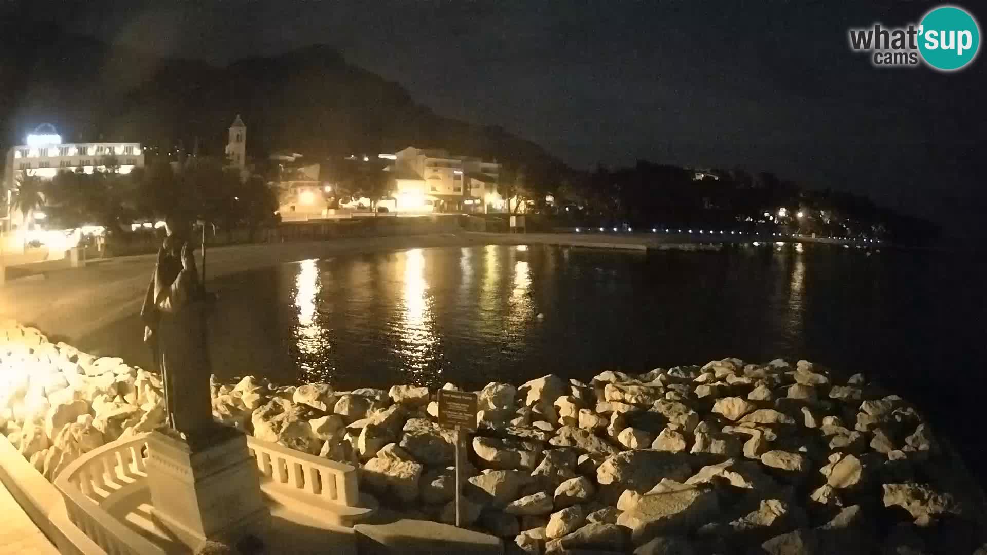 Webcam live Baška Voda – St. Nikola und Strand