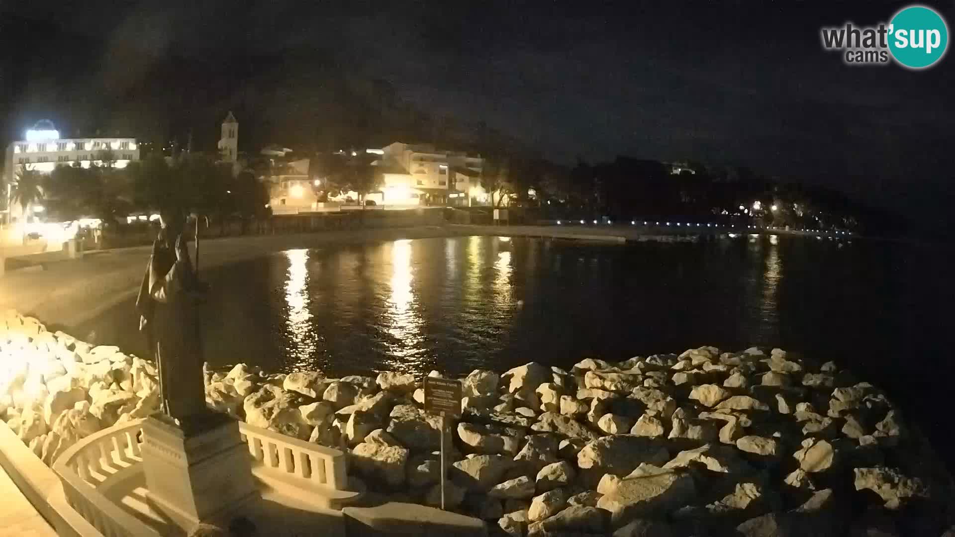 Webcam live Baška Voda – St. Nikola und Strand